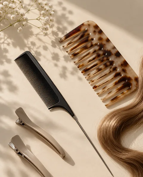 Pentes e molas para pentear o cabelo